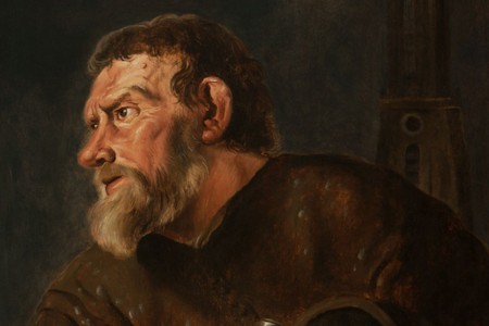 Portret van Leendert Nicasiusz, 1651 Jacob van Campen (1596-1657). Detail