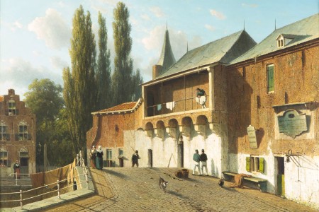 Gezicht op de Koppelpoort 1860