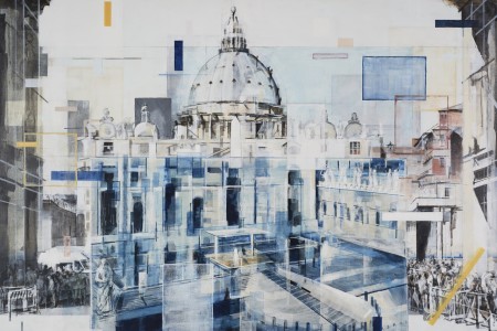 Wessel Huisman, There is pain in remembrance but we must learn not to forget, acrylic on canvas, 160 x 260, 2021