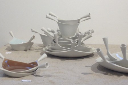 Nest Bootschalen, Frans Ottink, porselein, 2014